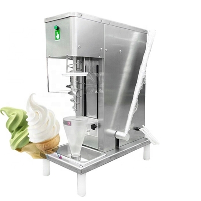 Factory Sale Hot Ice Cream Swirl Machine Soft Freeze Swirl Snacks Fruit Ice Cream Machine With Automatic 1500rpm CE One-button Clean